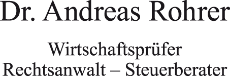 Dr. Andreas Rohrer: Wirtschaftsprüfer, Rechtsanwalt, Steuerberater, Steuerberatung, Rechtsberatung, Wirtschaftsprüfung, Freiburg, Breisgau